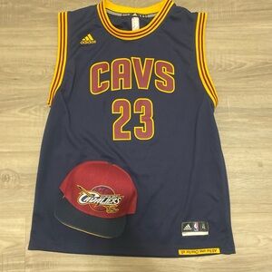 Adidas CAVS Navy and Red Jersey Set